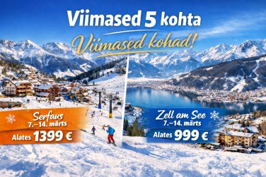 ❄️⛷️ VIIMASED SUUSAREISID MÄRTSIS – KIIRUSTA!